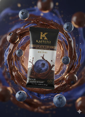 Box of 10 Snacks Blueberries coated with chocolate & Reishi (Ganoderma Lucidum)