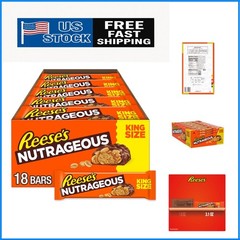 NUTRAGEOUS King Size Candy Bars: Chocolate, Peanut Butter & Caramel (18 Count)