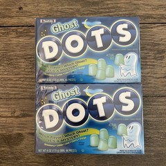 2 BOXES of 6oz/48ct TOOTSIE GHOST DOTS Candy Halloween Lemon Lime Cherry Orange