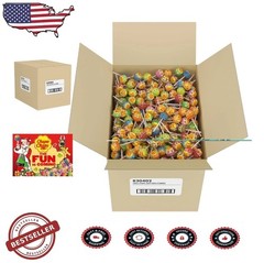 Bulk Classic Lollipops 1000 Suckers 7 Flavors Individually Wrapped Candy