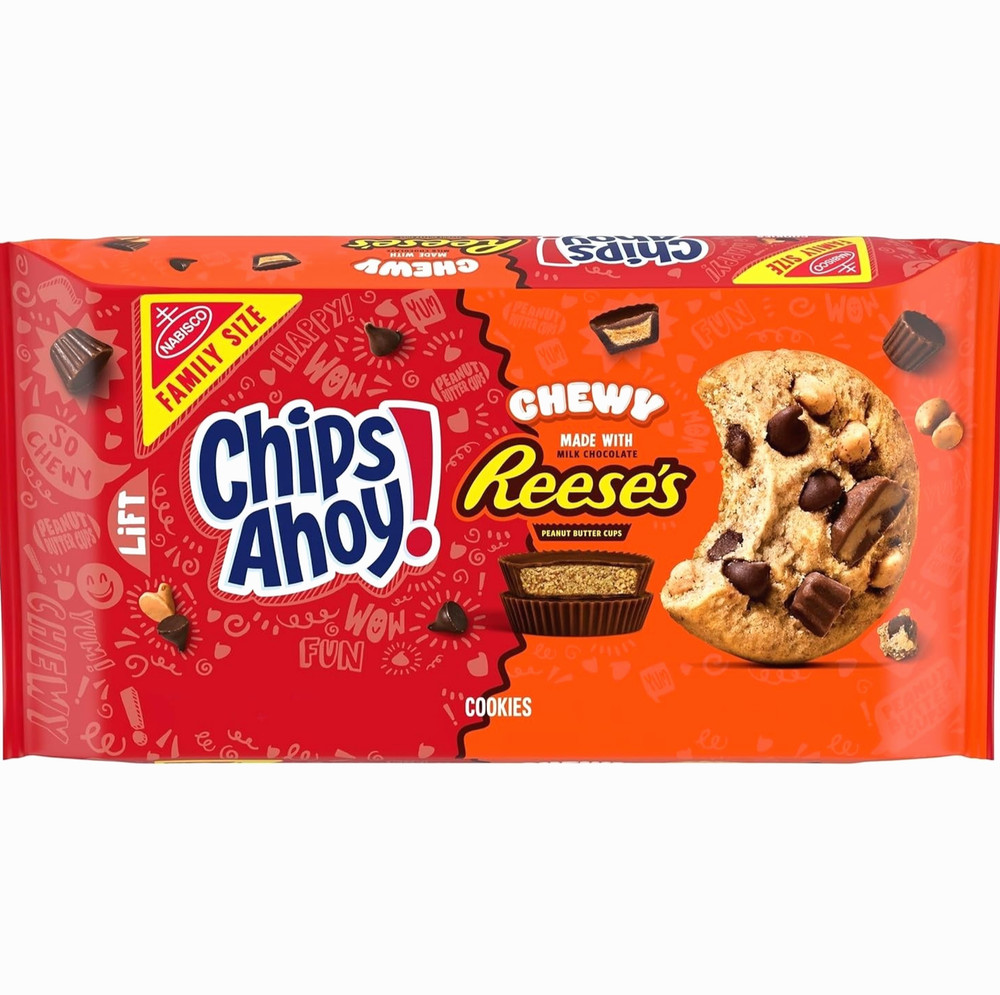 CHIPS AHOY Chewy Chocolate Chip Cookies with Reese’s Peanut Butter Cups- 14.25oz