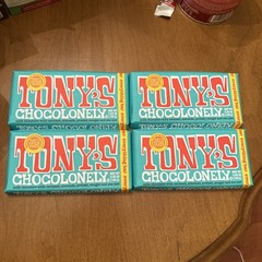 Tony`S Chocolonely Milk Choco Caramel Pretzels Sea Salt Bar 6.35 Oz Pack Of 4