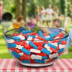 Soft & Chewy Red, White & Blue Gummy Candy – SOUR PATCH KIDS, 1.8 lb Bulk Treats