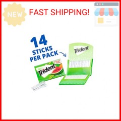 Trident Watermelon Twist Sugar Free Gum, 12 Packs of 14 Pieces (168 Total Pieces