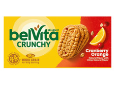 belVita Cranberry Orange Breakfast Biscuits, 8 Packs (4 Biscuits Per Pack)
