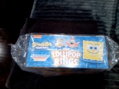 Sponge Bob Squarepants lollipop rings. 18 count 3 flavors ( Buy 2 for 1 Price )