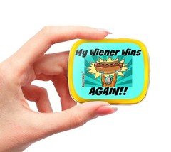 My Wiener Wins Again Mints – 1 oz. Peppermint, Stocking Stuffer, Funny Gag Gifts
