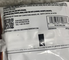 Fannie May Carame/Pecans Drenched In Milk Chocolate. 1.5oz/43g.