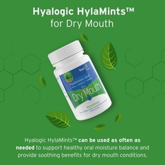 HylaMints for Dry Mouth – Sugar-Free Xylitol 60 Count (Pack of 1), White