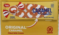 Original Caramel Creams by Goetzes Candy Chewy Box of 20 Bars Bulk 2.37 LBS