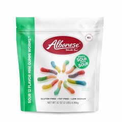 World’S Best Sour 12 Flavor Mini Gummi Worms | 32Oz Bag of Candy | 12 Unique Sup
