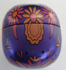 NEW 2 SUGAR SKULL Metal Tin w/ SMARTIES Candy Halloween Day Of The Dead Colorful