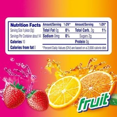 Mentos Chewy Mint Candy Roll, Fruit 14 Count (Pack of 15), Multicolor