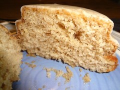 FESTIVE HOMEMADE EGGNOG CAKE WITH EGGNOG SUGAR GLAZE WITH CHOICES