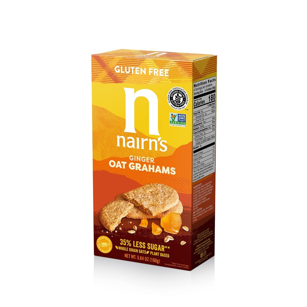Nairn’s Gluten Free Oat Grahams Healthy Snack Portable S’mores 5.64 Ounce