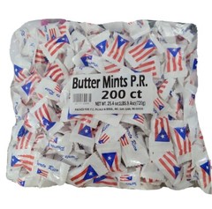 THANK YOU BUTTER MINT CREAMY CANDY WITH PUERTO RICO FLAG WRAPPED Gift 200ct