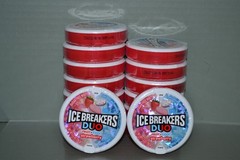 (15) ICE BREAKERS Duo Fruit + Cool Strawberry, 1.3 oz Each, BB Date 06/2027