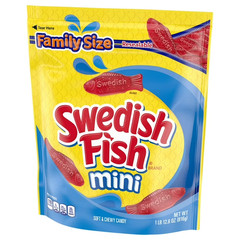 SWEDISH FISH Mini Soft & Chewy Candy, Family Size, Bulk Candy, 1.8 lb. FRESH