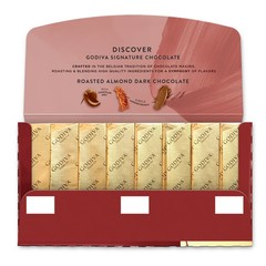 FREE SHPPING!!! Quan Disc.! GODIVA Roasted Almond Dark Choc. 8 Mini Bars 3.1oz