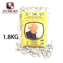 HACKS Cough Drops 1.8kg – Menthol Relief Sweets – Honey Lemon – Fast DHL Express
