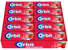 14 packs х 10 pcs of WRIGLEYS Orbit chewing gum with Wild Strawberry Sugar-free