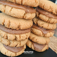 KETO CARAMEL Cookies Homemade – Low-Carb, Sugar-Free & Gluten-Free