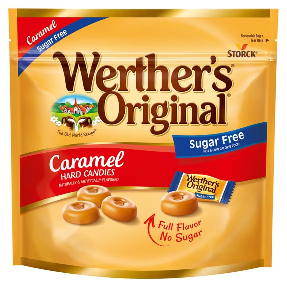 Werther’s Original Hard Sugar Free Caramel Candy, 7.7 oz