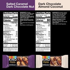 KIND Minis Salted Caramel Dark Chocolate + Dark Chocolate Almond Coconut