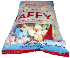 Sweets Salt Water Taffy 4 Lbs Candy Bulk Taffy Candies Chew Assorted Flavors