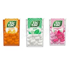 Tic Tac Fresh Mints Bundle– Orange Peppermint & Strawberry Mix 10 Packs Each