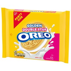 OREO Double Stuf Golden Sandwich Cookies, Party Size, 24.95 oz Free Shipping