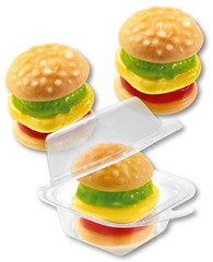 Trolli MINI PARTY BURGERS – Fruit Flavour Jelly Shape Bag 170g / 5.99oz