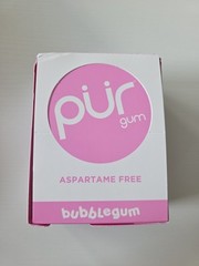 PUR Sugar Free Bubblegum Chewing Gum 12 Count Xylitol Vegan Non GMO