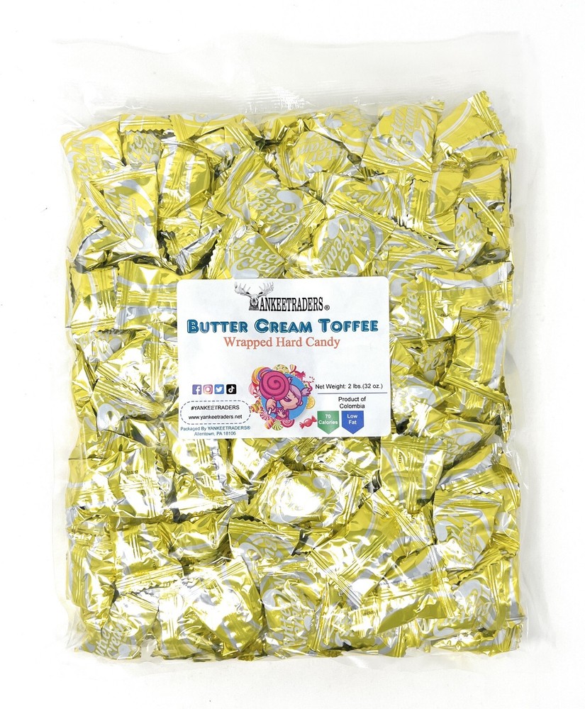 Butter Cream Toffee Candy, 2 lb. Bag ~ YANKEETRADERS® ~ FREE SHIPPING