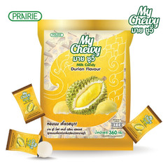 Durian Flavor Chewy Milk Toffee Candy Asian Sweet Snack Party 360 g x 3 Packs