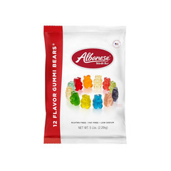 Albanese World’s Best 12 Flavor Gummi Bears | 5lbs of Candy | 12 Unique Flavors,