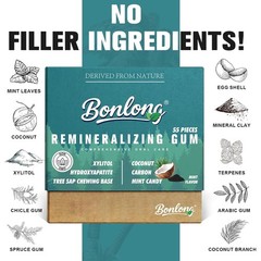 Remineralizing Gum with Hydroxyapatite & Coconut Carbon – 55 Count