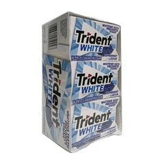 Trident White Peppermint Sugar Free Gum 12 Packs of 16 Pieces (192 Total Pieces)