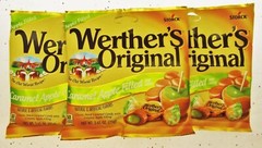 Werther’s Original Caramel Apple Filled 2.65oz Bags Werthers Candies ~ Lot of 3