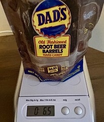 DAD’S OLD FASHIONED ROOT BEER BARRELS HARD CANDY 6 OZ BAG INDIVIDUALLY WRAPPED