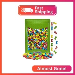 Fruidles Mini Skulls & Bones Shaped Hard Candy Treats, Assorted Fruit Mix, Koshe