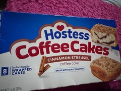 Hostess Coffee Cakes, Cinnamon Streusel Snack Cakes, 11.6 oz. Box, 8 Count