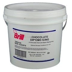 Brill Chocolate Donut & Roll Icing, 40 Pound, 1 Per Case