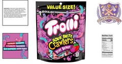 Sour Gummy Worms Very Berry 28.8 Ounce Resealable Bag Soft Chewy Candy