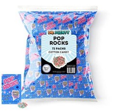 Pop Rocks Cotton Candy Bulk (0.33oz) – 72 Pack of Cotton Candy Flavored Popro…