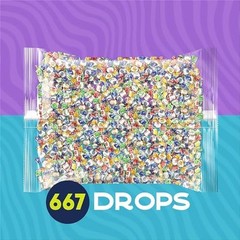 Colombina Delicate Fruit Filled Drops Individually wrapped hard candy in a bulk