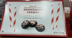 2 Packs Trader Joe’s Dark Chocolate Covered Peppermint Cremes 7oz Each = 14 oz