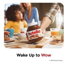 Nutella Hazelnut Spread with Cocoa for Breakfast, 33.5 oz Jar