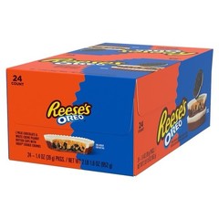 Reese’s OREO Peanut Butter Cups, 24-Pack, 1.4oz Each, Creamy Crunchy Delight