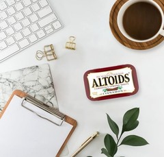 ALTOIDS Classic Cinnamon Hard Candy Breath Mints Bulk, 1.76 zz Tin (Pack of 12)